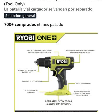 Taladro Ryobi 100 usd + 20 bateria litium - 2/5