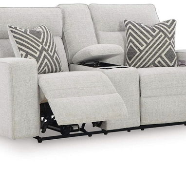Asiento Reclinable Doble Damasco Gris Claro con Portavasos(CVV+) - 2/4