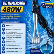 CALENTADOR ELÉCTRICO DE INMERSIÓN 480W, ENTREGA DE FACTURA PARA SU GARANTÍA. VARIEDAD DE ARTÍCULOS PARA EL HOGAR - Img 57144779