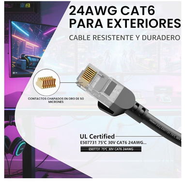 Cable de red ethernet CAT 6 - 2/4