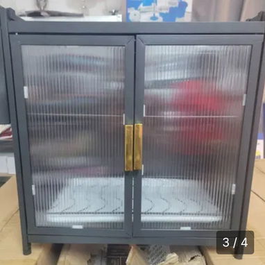 Platero de metal con puerta para encima de la meseta de 2 y 3 niveles (gu) - 3/6