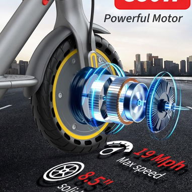Carriola eléctrica para adultos / scooter 'Joyhis' con asiento desmontable Color: GRIS 350W Litio 36V/5.2Ah RIN 8.5' NEW - 4/6