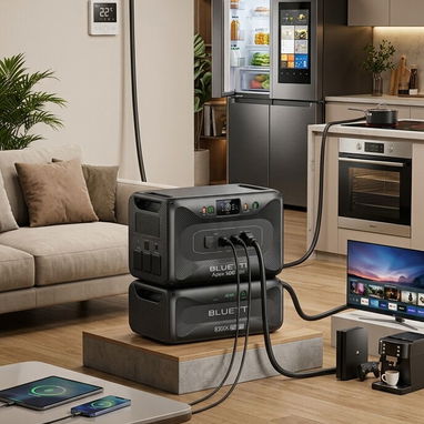 PLANTA ELECTRICA BLUETTI APEX 300 Y BATERIA EXTRA B300K DE 220/110 V CON 5.5 KWH. SUPER POTENCIA - 2/2