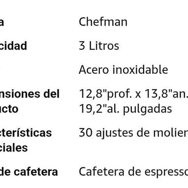 Cafetera Chefman Profesional - Img 120688442