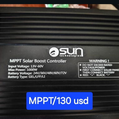 MPTT solar, marca SUN.  Para conectar el panel en el triciclo o cargar en caso una batería con paneles - Img 125357818