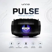 Bocina Unno Tekno Pulse TWS Bluetooth 5.0 5W LED Multicolor FM USB SD Aux Doble Enlace Estéreo Portátil/ 20 - Img 55709378