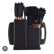 😱💜Set de utensilios de cocina de 19 piezas Silicona y mango de madera - Img 58141868