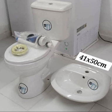 Juegos de baños completos y tasa tanque de descarga al piso importado con los herrajes - Img 123042339