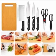 Set de cuchillo de cocina con tabla de cortar - Img 56967295