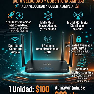Router #WiFi6 redes - 4/5