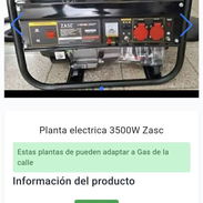 Planta eléctrica ZASC 3500 W. ADAPTABLES A GAS - Img 55969521