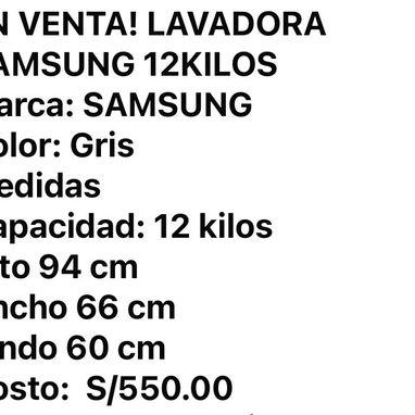 lavadora Samsung - Img 126193702