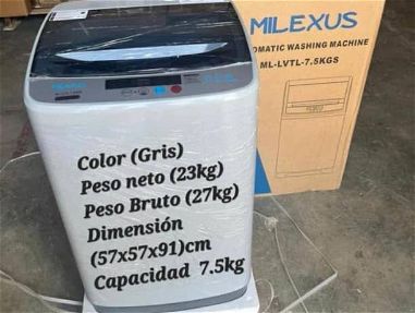 Lavadora automática Milexus de 7.5 kg en 460 usd.NUEVA EN SU CAJA.CON GARANTÍA Y MENSAJERÍA GRATIS!!!!!!! - Img main-image