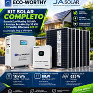 ⚡Kit Solar Bateria Eco-Worthy 16kWh + Inversor Ecoworthy 10kW + 6 paneles bifacial 625w 💸 Precio: 7200 - Img 58033851