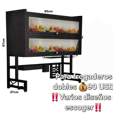 🔖Plateros metálicos para fregaderos sencillos y dobles - 5/10