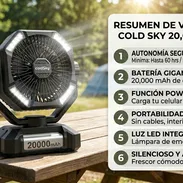 Ventilador recargarble cold sky neww - Img 55799042