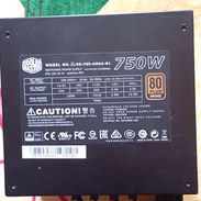 Fuente Coolermaster Master 750W 62A Certicada Sellada y Garantía 58278775 - Img 58249203