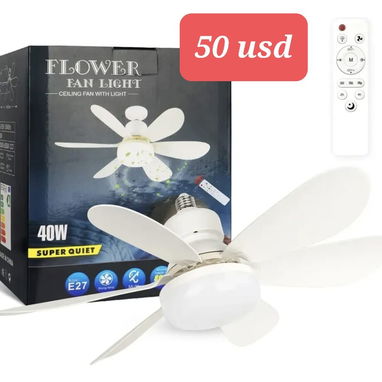 Ventiladores lámparas y con audios x Bluetooth. - 2/3