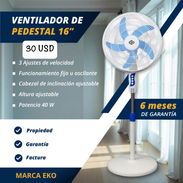 💨 VENTILADOR DE PEDESTAL 🔴 EKO 🆗 16 PULGADAS 💲 30 USD - Img 52073432