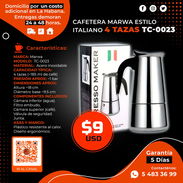 ☕ CAFETERA ☕ MARWA ESTILO ITALIANO 4 TAZAS TC-0023. SERVICIO DE MENSAJÍA CON FACTURA Y GARANTÍA. TL 54833699 - Img 58019104