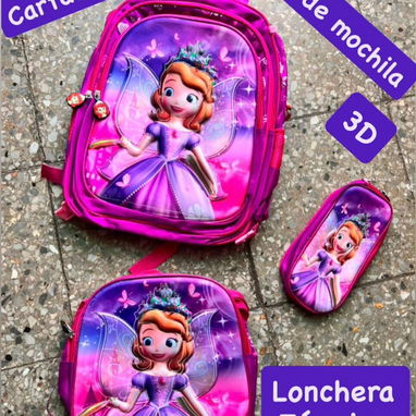 25usd. Set de mochilas 3D - 2/6