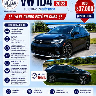Venta de Autos Eléctricos VW ID4 *Cerro emisiones*  Entrega en Toda Cuba - Img 124786797