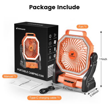 Ventiladores recargables Odoland de 20000 mAh - 8/8
