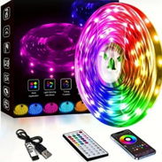 Luz led RGB de 5m con mando, no tiene bluetooth - Img 55891528