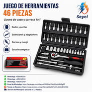Juego de 46 piezas con carraca y dados de 1/4" - Img 58111617