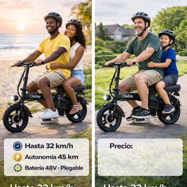 ‎⚡🚲 BICICLETA ELÉCTRICA PLEGABLE 14” 🚲 - Img 122714736