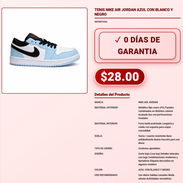 TENIS NIKE AIR JORDAN AZUL CON BLANCO Y NEGRO . - Img 57879515