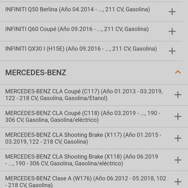 Filtro de aceite de Mercedes Benz motor gasolina menos el A200 modelos en las fotos - Img 114438660