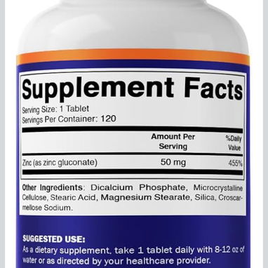 Vendo Gluconato de zinc 50mg(120 tabletas ) - Img 124427127