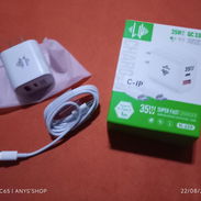 Cargador carga rápida,35 W ,Puerto USB y tipo C, Incluye cable para iPhone,7 USD,Santos Suárez,no hago mensajería - Img 56967922