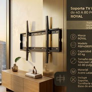 Soporte TV FIJO 40-80" ROYAL $55 USD con Transporte Incluido y Garantía | ¡Resiste hasta 60 kg! - Img 57669352