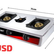 COCINA DE GAS ACWRO INOX 3 hornillas - Img 54672731