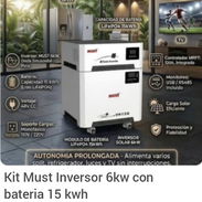 Kit solar kit Must 6kw con 15 kw de batería lo mejor rebajaaaaaaa - Img 55545890