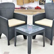 Mueble de terraza de 2 sillas con mesa de centro todo para exterior - Img 49925694