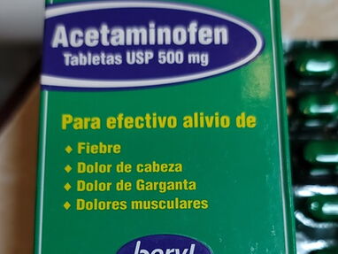 // Paracetamol (Acetaminofen) 500mg, 1 Tira de 10 Tableta // - Img 60271822