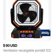 Ventilador recargable portátil f22 - Img 58171746