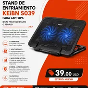 Stand de Enfriamiento KeiBn S039 para Laptop | Base Cooler Ajustable en La Habana - Img 55173787