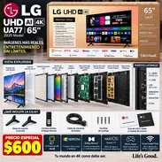 LG de 65” 4K UHD IA incorporado modelo: UA77 del 2025 Smart TV - Img 57195757