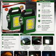 Linterna led recargable con cargador solar - Img 57232378
