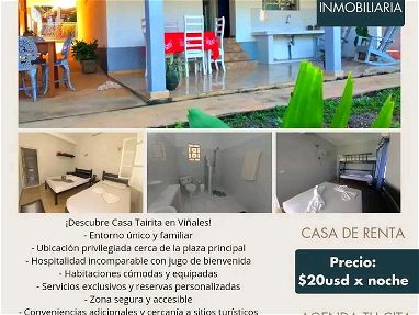 Bella y confortable casa de renta en Viñales, Pinar del río!! Precio económico!!! Lugar céntrico y tranquilo! - Img main-image