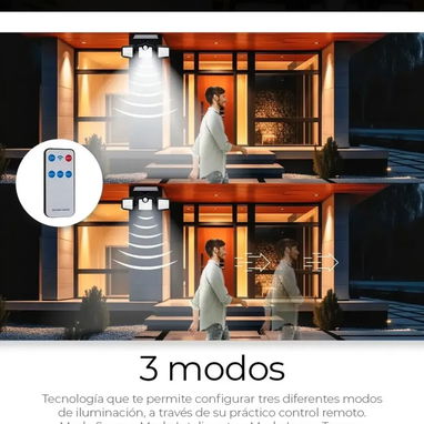 Lampara solar con sensor de movimiento - 4/8