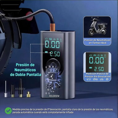 35 usd Compresor de aire para motos, autos, camiones y bicicletas 150 psi - 2/8
