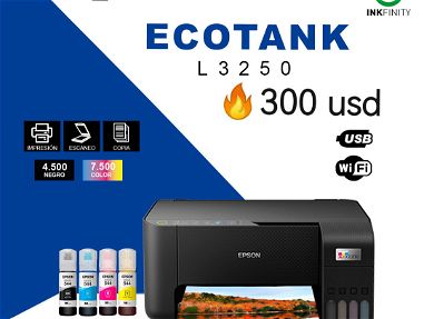 Impresora EPSON ECOTANK L3250 WiFi SELLADA EN CAJA  GARANTIA  52496592 - Img main-image-39811914