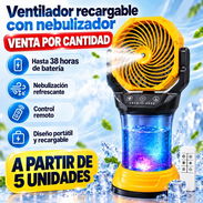 Ventilador recargable con nebulizador - Img 57973982