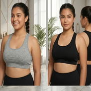 Top Deportivo Juvenil "Active Comfort" (Gris y Negro) Talla XL juvenil/ S Adulto - Img 57884175