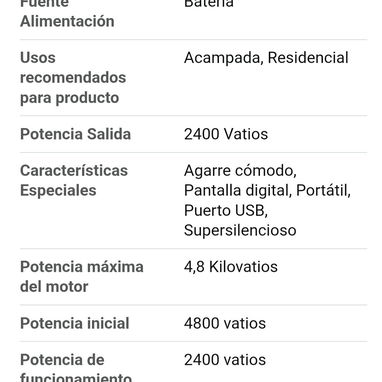 OUKITEL P2001 Plus Estación de Energía Portátil 2400 W - 10/10